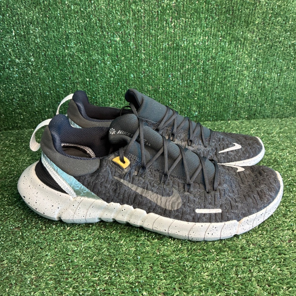 NEW Nike Free Run 5.0 Next Nature Speckled Athletic Running Shoe Black Mens 10.5